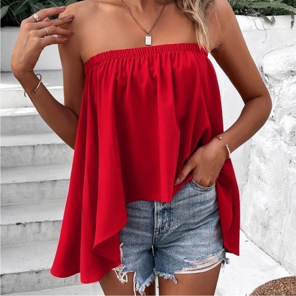 Boho high low tube top - Picture 2 of 5